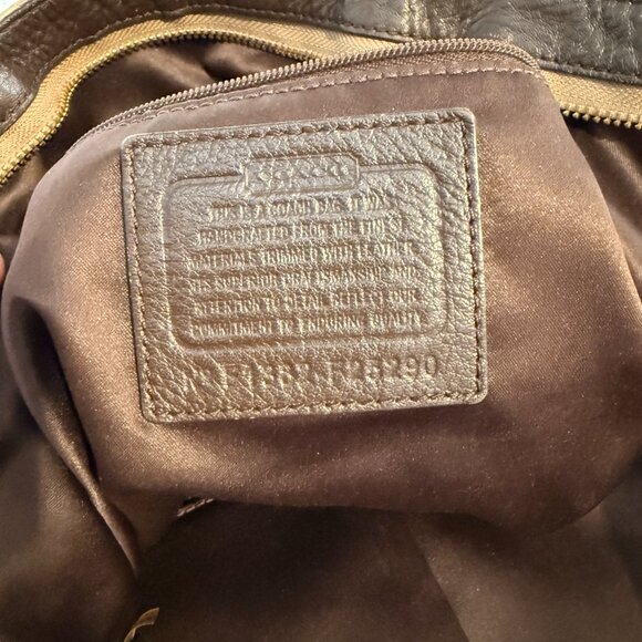 Coach logo tote